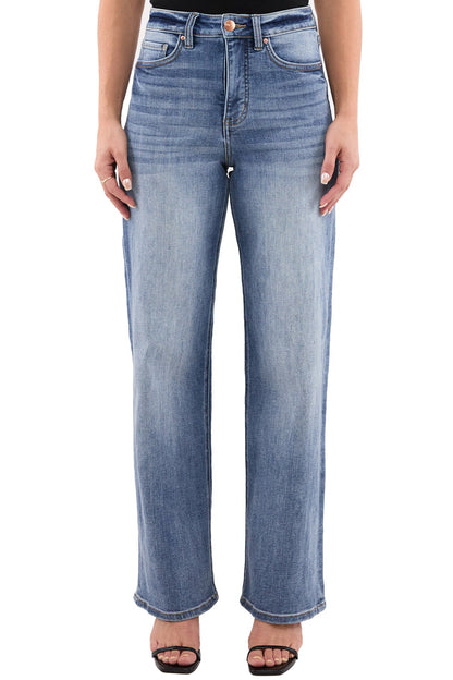 Hailey High Rise Slim Wide Leg Jeans