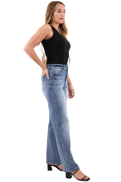 Hailey High Rise Slim Wide Leg Jeans