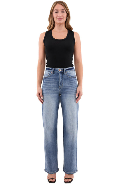 Hailey High Rise Slim Wide Leg Jeans