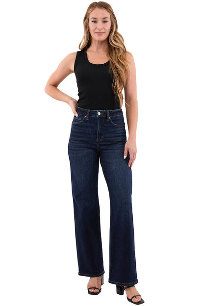 Hailey High Rise Slim Wide Leg Jeans