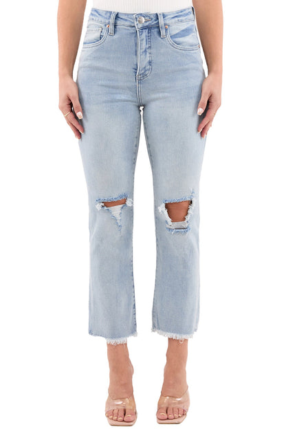 Dylan High Rise Cropped Straight Leg Jeans