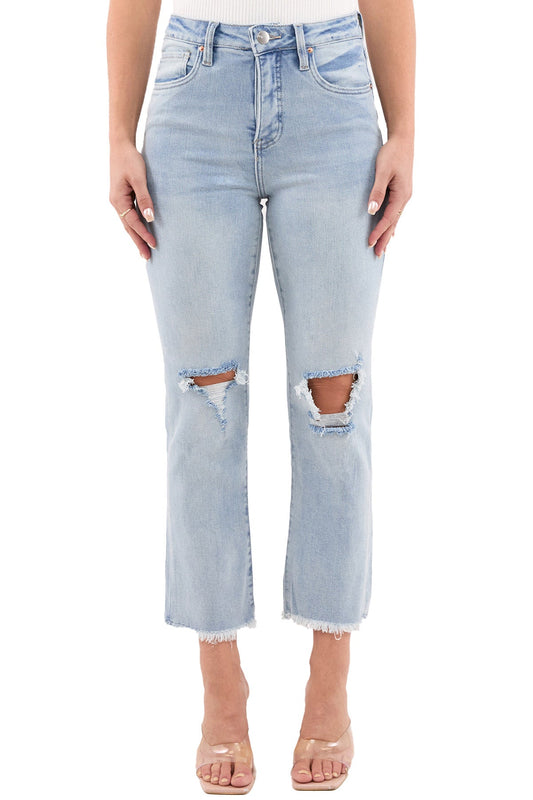 Dylan High Rise Cropped Straight Leg Jeans