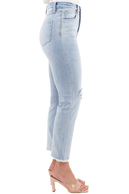 Dylan High Rise Cropped Straight Leg Jeans