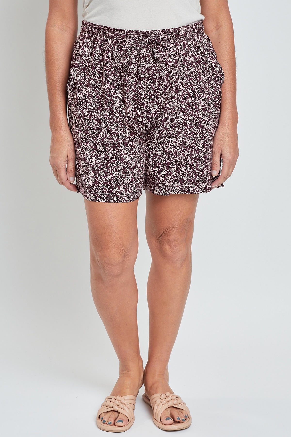 Women's Pull-On Shorts with Pockets-Sale